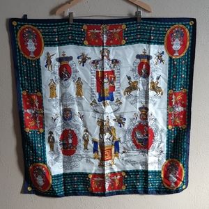 Authentic Vintage Loewe 100% Silk Scarf